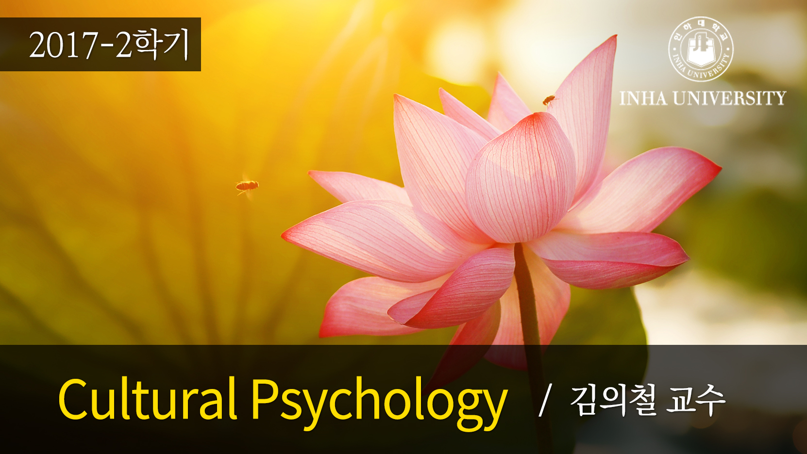 Cultural Psychology 개강일 2017-10-16 종강일 2018-01-28 강좌상태 종료